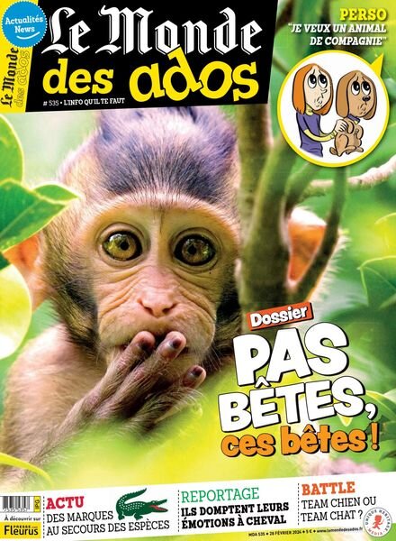 Le Monde des Ados – 28 Fevrier 2024 Cover