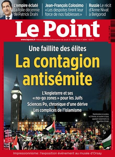 Le Point – 21 Mars 2024 Cover