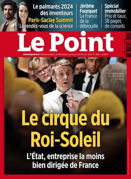 Le Point – 29 Fevrier 2024 Cover