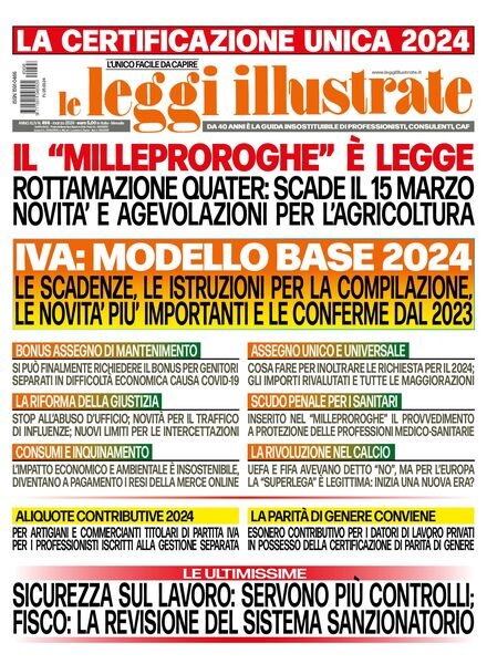 Leggi Illustrate – Marzo 2024 Cover