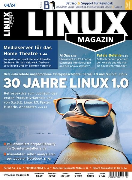 Linux-Magazin – April 2024 Cover