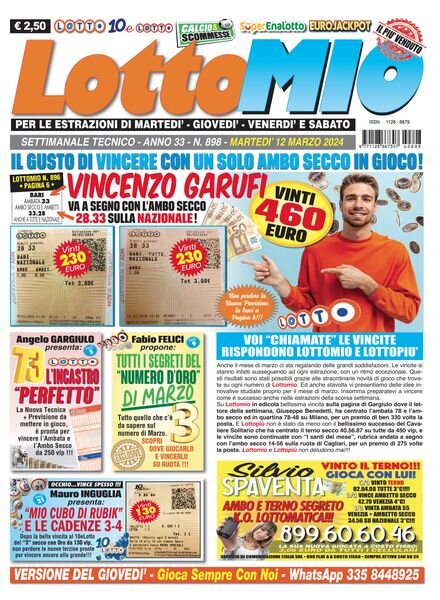 Lottomio del Giovedi – 12 Marzo 2024 Cover