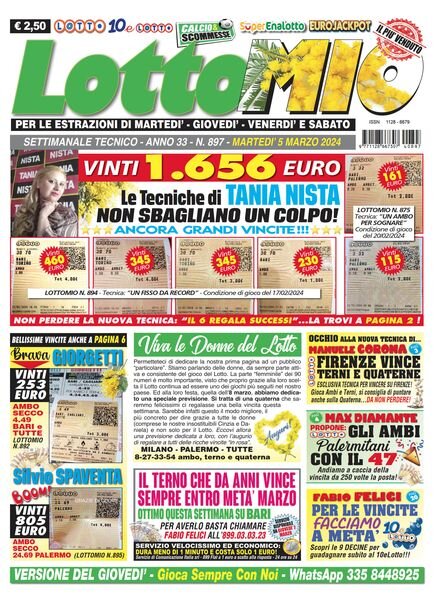 Lottomio del Giovedi – 5 Marzo 2024 Cover