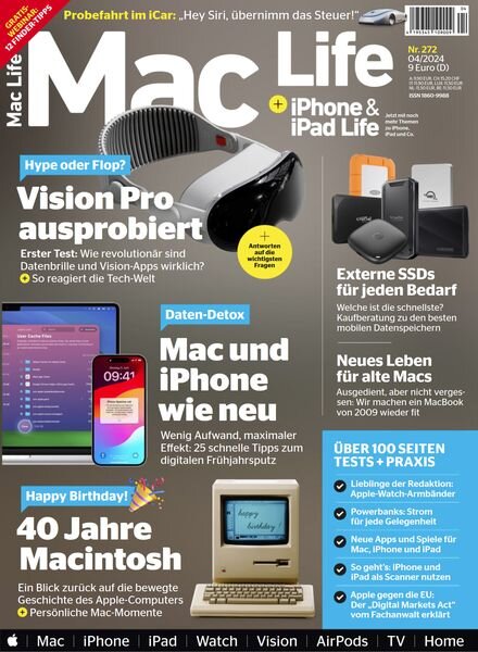 Mac Life Germany – April 2024 Cover