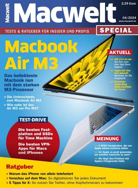 Macwelt Special – April 2024 Cover