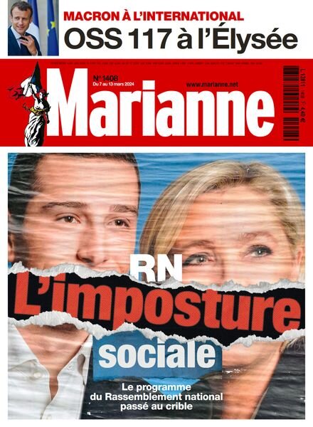 Marianne – 7 Mars 2024 Cover