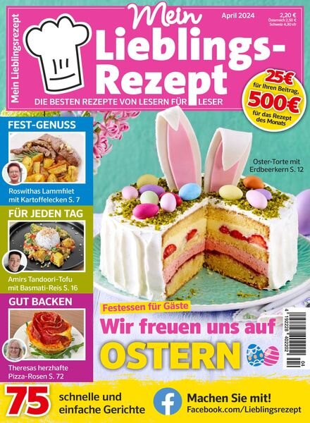 Mein Lieblingsrezept – April 2024 Cover