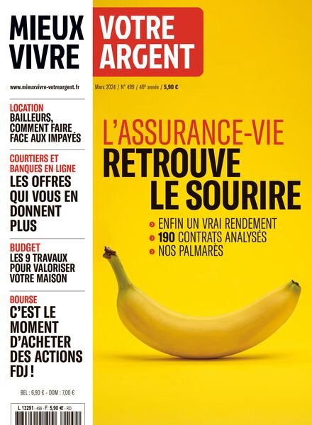 Mieux Vivre Votre Argent – Mars 2024 Cover