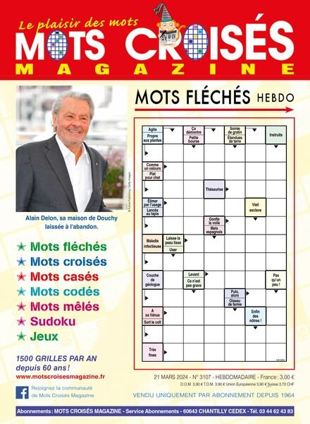 Mots Croises Magazine – 21 Mars 2024 Cover