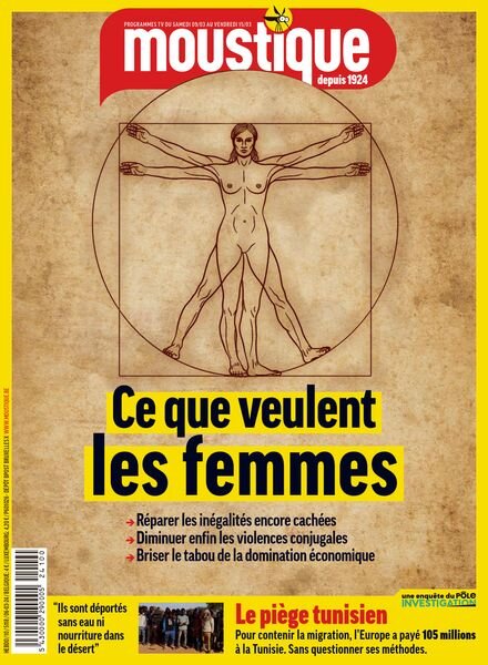 Moustique Magazine – 6 Mars 2024 Cover