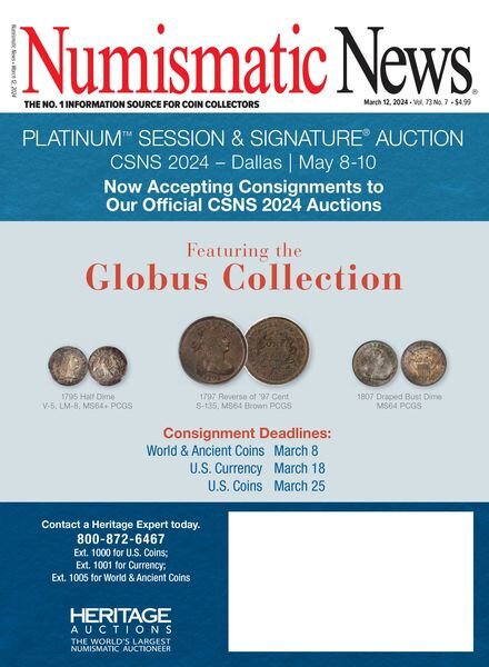 Numismatic News – March 12 2024 Cover