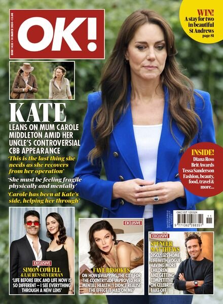 OK! Magazine UK – Issue 1433 – 18 March 2024 Cover