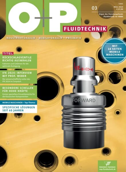 O+P Fluidtechnik – Marz 2024 Cover