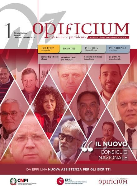 Opificium – Gennaio-Febbraio 2024 Cover