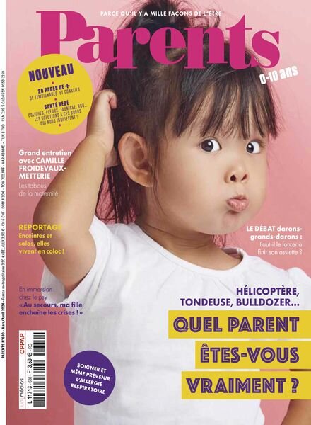 Parents France – Mars-Avril 2024 Cover