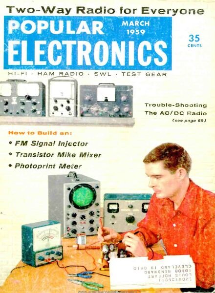 Popular Electronics – 1959-03 Cover