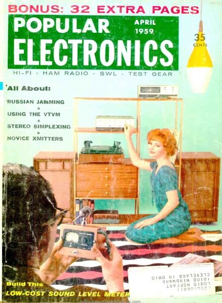 Popular Electronics – 1959-04 Cover