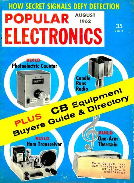 Popular Electronics – 1962-08 Cover