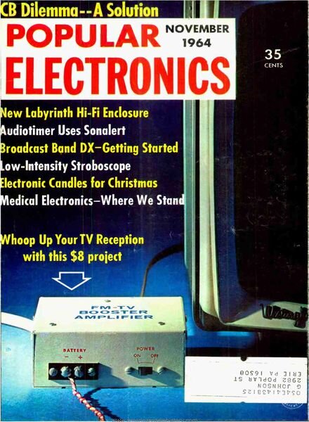 Popular Electronics – 1964-11 Cover