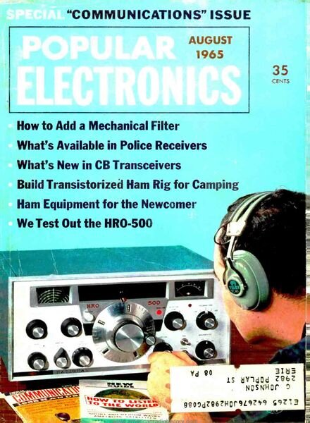 Popular Electronics – 1965-08 Cover