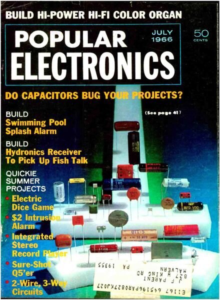 Popular Electronics – 1966-07 Cover