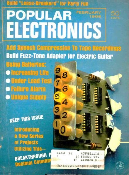 Popular Electronics – 1968-02 Cover