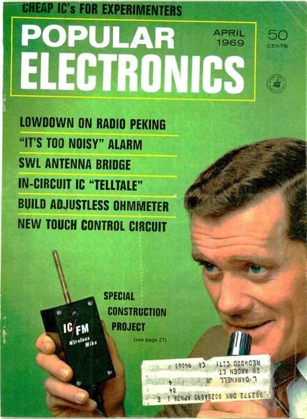 Popular Electronics – 1969-04 Cover