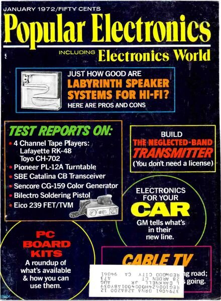 Popular Electronics – 1972-01 Cover