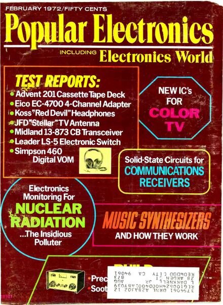 Popular Electronics – 1972-02 Cover