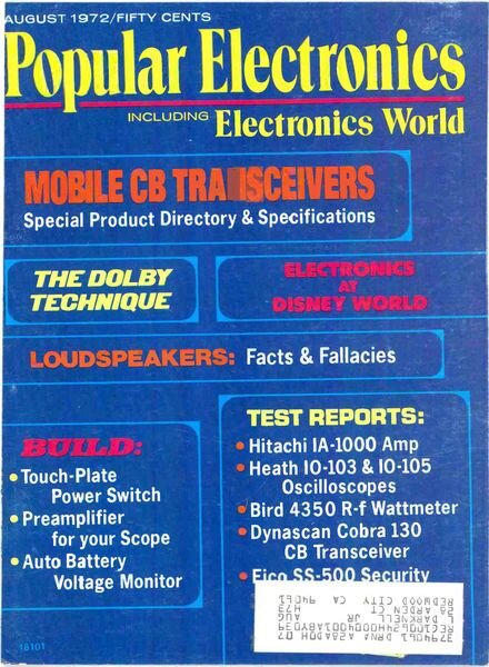 Popular Electronics – 1972-08 Cover