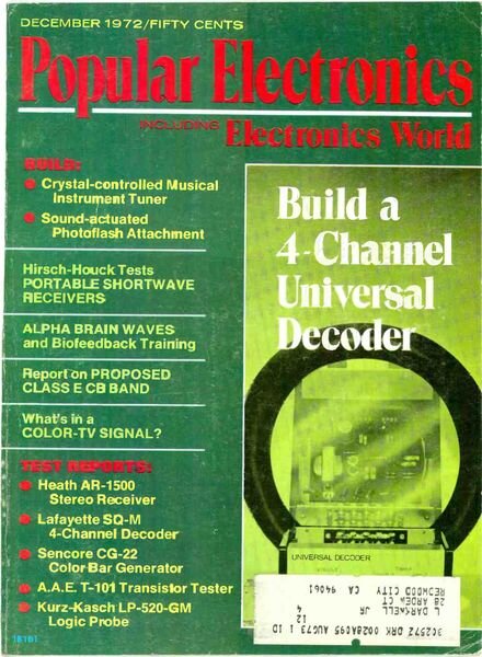 Popular Electronics – 1972-12 Cover