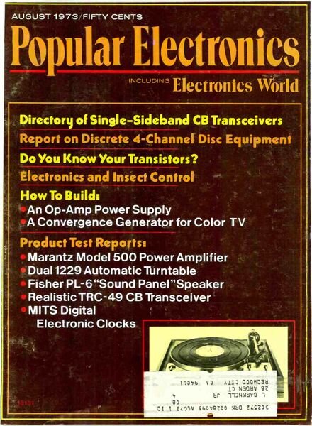 Popular Electronics – 1973-08 Cover