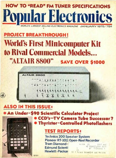 Popular Electronics – 1975-01 Cover