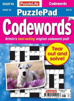 PuzzleLife PuzzlePad Codewords – Issue 96 – 21 March 2024