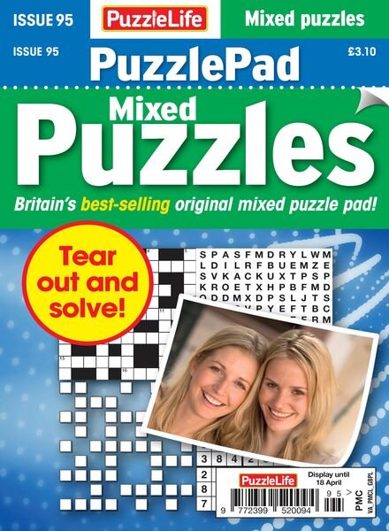 PuzzleLife PuzzlePad Puzzles – Issue 95 – 21 March 2024 Cover