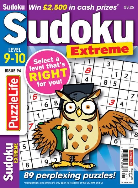 PuzzleLife Sudoku Extreme – Issue 94 – 29 February 2024 Cover