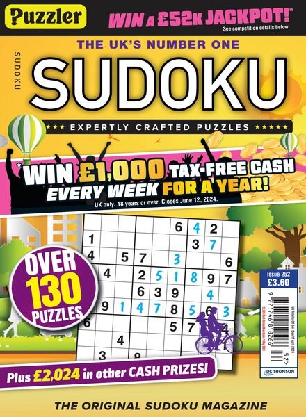 Puzzler Sudoku – Issue 252 – 20 March 2024 Cover