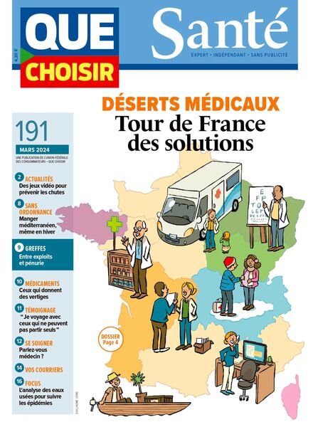 Que Choisir Sante – Mars 2024 Cover