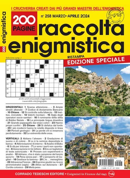 Raccolta Enigmistica – Marzo-Aprile 2024 Cover