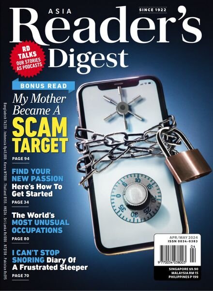 Reader’s Digest Asia – April-May 2024 Cover