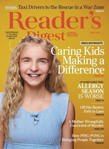 Reader’s Digest Canada – April 2024 Cover