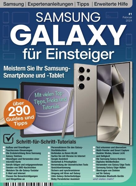 Samsung Galaxy fur Einsteiger – Februar 2024 Cover