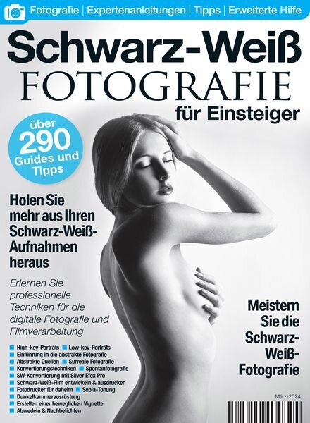Schwarz-Weiss-Fotografie fur Einsteiger – Marz 2024 Cover