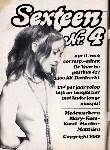 Sexteen – Nr 4 April-Mei 1983 Cover
