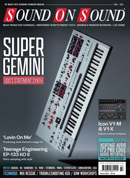 Sound On Sound UK – March 2024 Cover