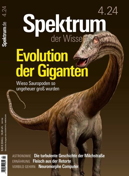 Spektrum der Wissenschaft – April 2024 Cover