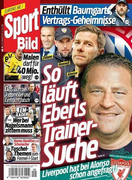 Sport Bild – 28 Februar 2024 Cover