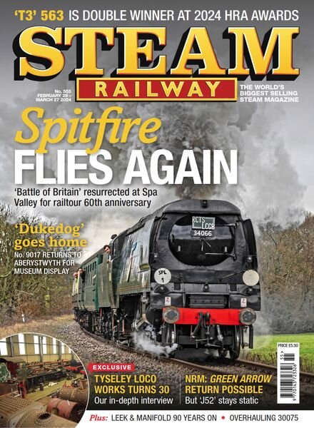 Steam Railway – Issue 555 – February 29 2024 Cover