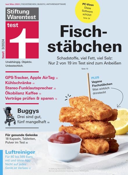 Stiftung Warentest Test – Marz 2024 Cover