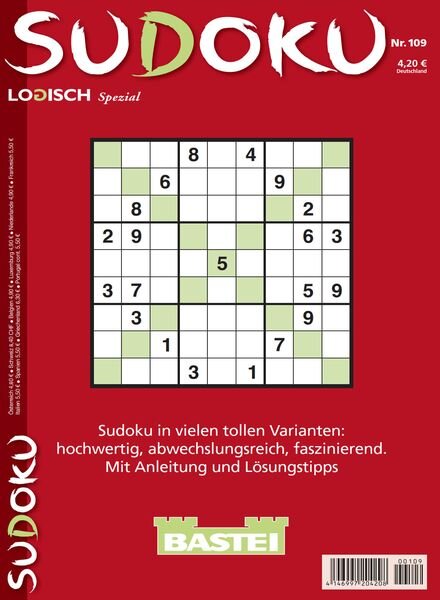 Sudoku Logisch Spezial – Nr 109 2024 Cover